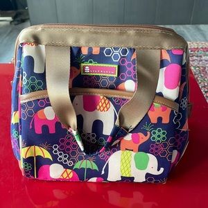 Lili Bloom Elephant Insulated Lunch Bag
